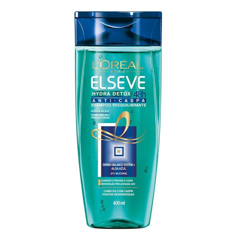 Shampoo Elseve Hydra Detox Anti-Caspa 400ml