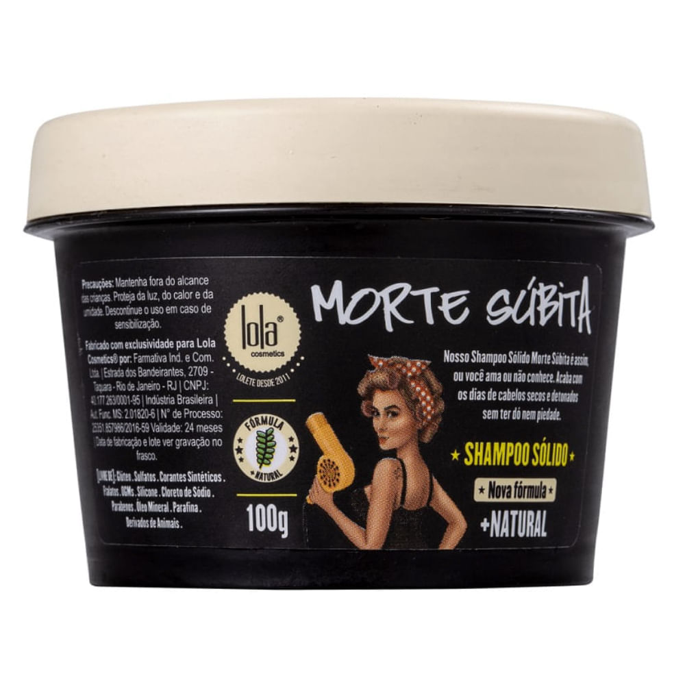 Shampoo Lola Sólido Morte Subita 100g