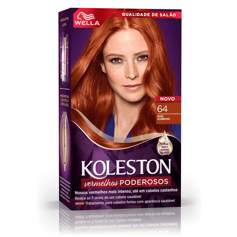 Kit Tintura Koleston Vermelhos Especiais Acaju Acobreado 64
