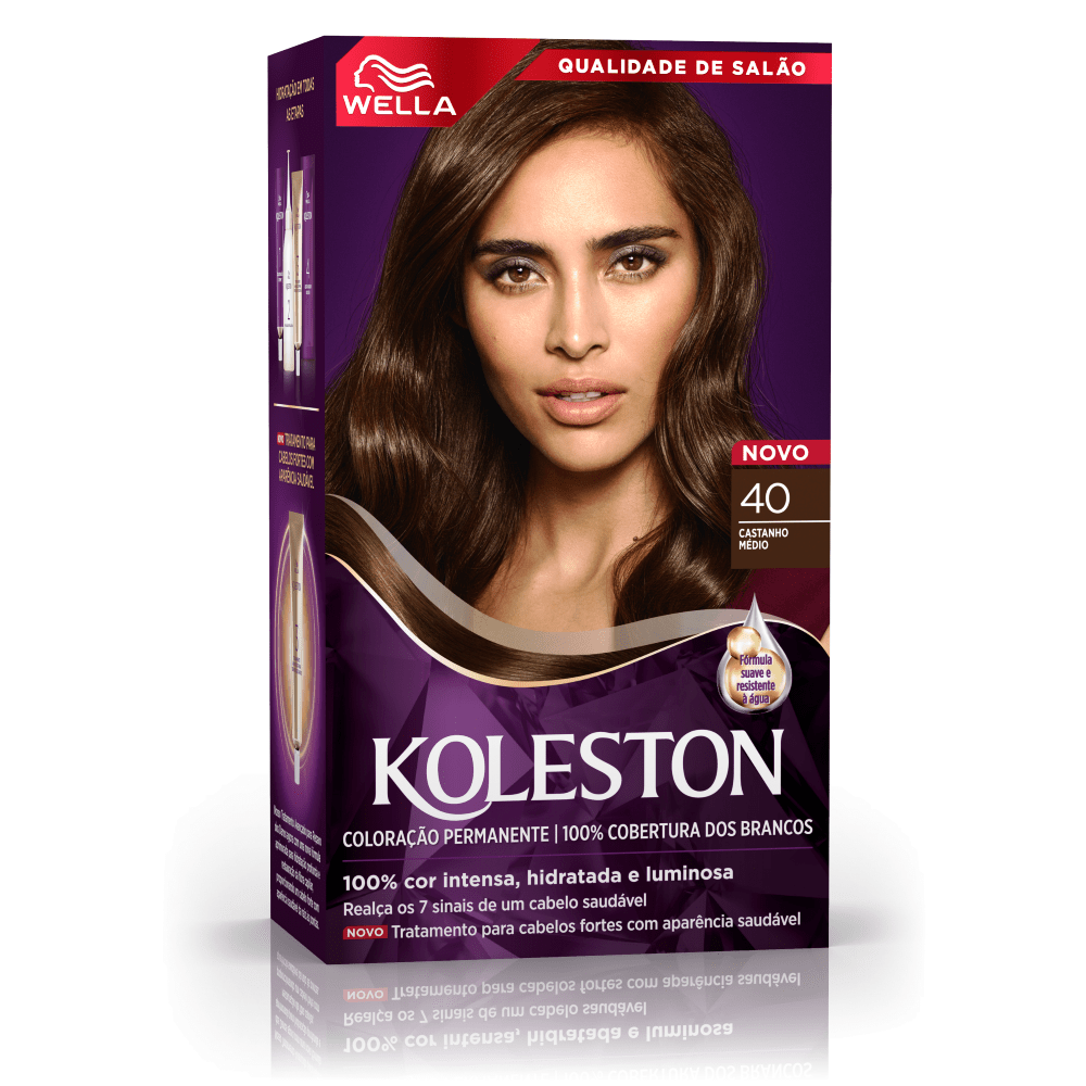 Kit Tintura Koleston Castanho Médio 40
