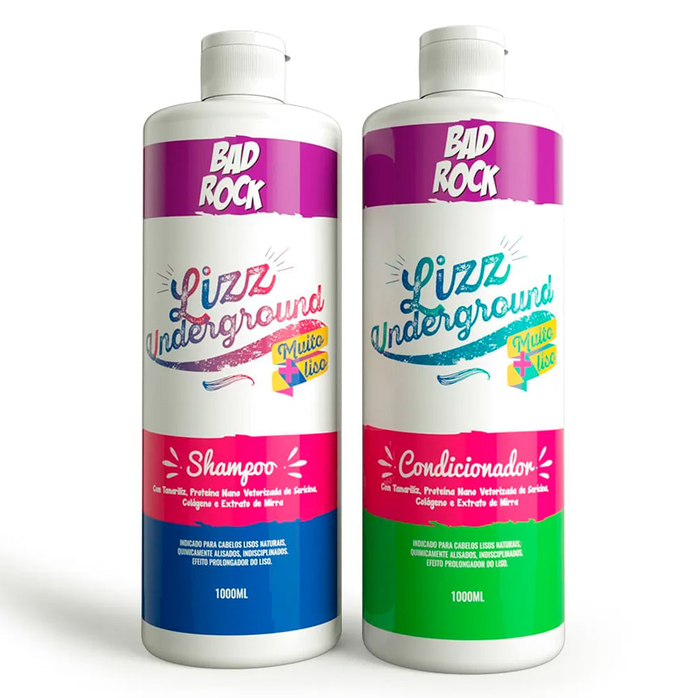Kit Shampoo + Condicionador Bad Rock Underground 1L