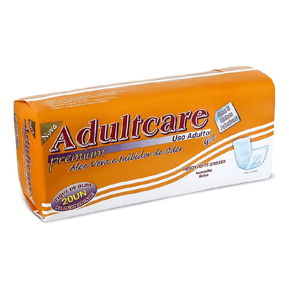 Absorvente Unissex Adultcare Premium Adulto Unissex 20 Unidades