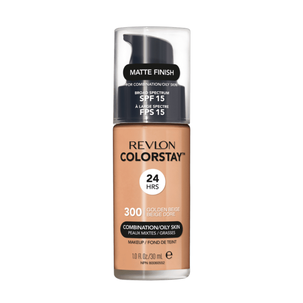 Base Líquida Revlon Colorstay 24h Pele Mista À Oleosa Fps15 300 Golden Beige 30ml