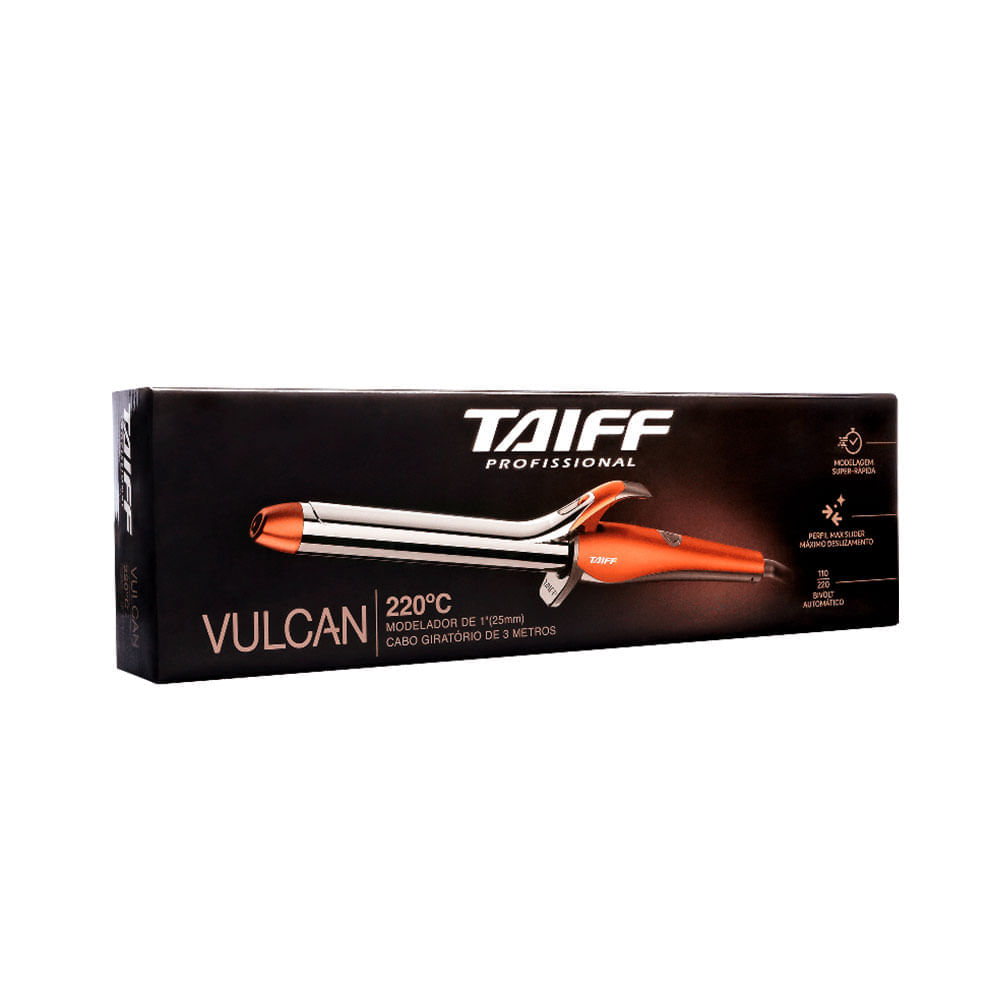 Modelador de Cachos Vulcan 25mm Bivolt Taiff