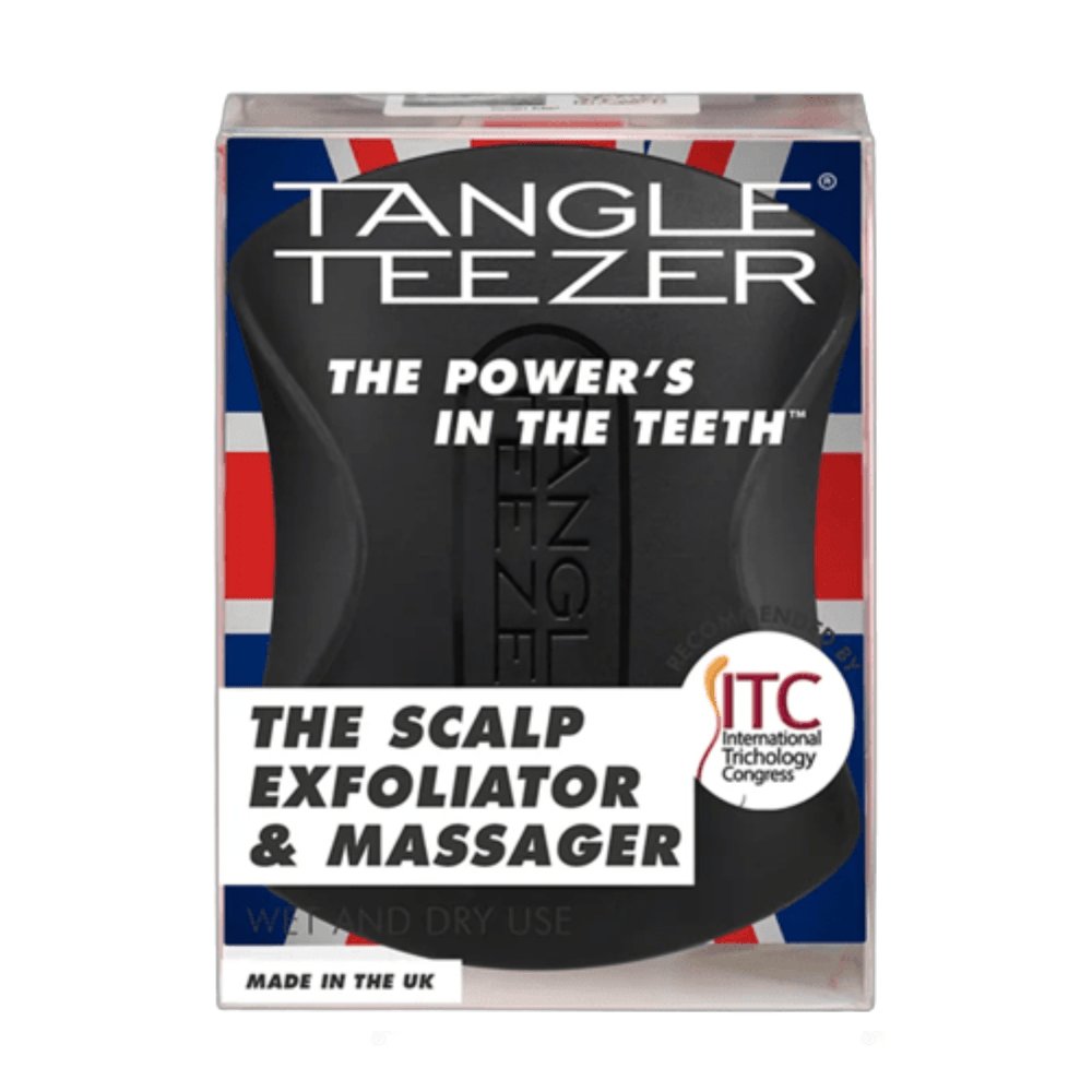 Escova De Cabelo Tangle Teezer Scalp Exfoliator Black