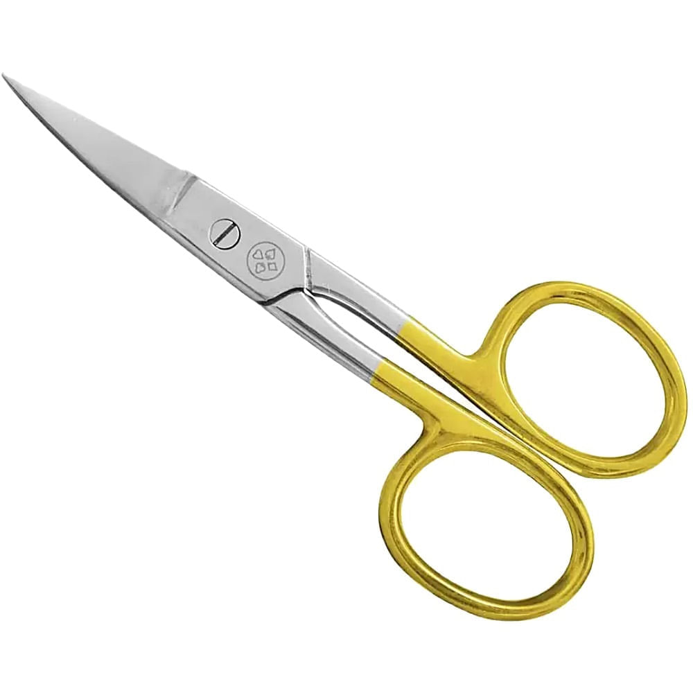 Tesoura Reta Para Unhas Gold Bc-333 Mundial Gold 9cm