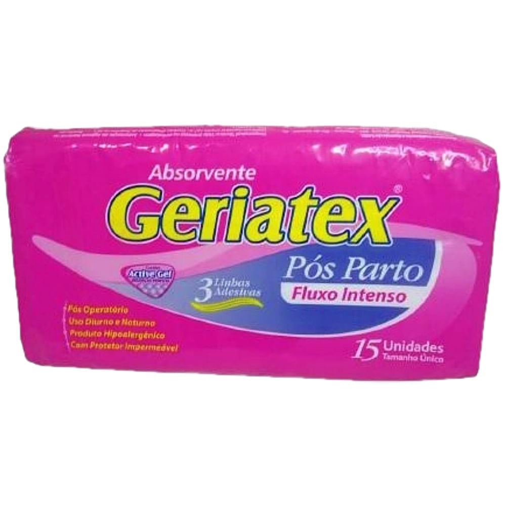 Absorvente Pós-Parto Geriatex 15 unidades
