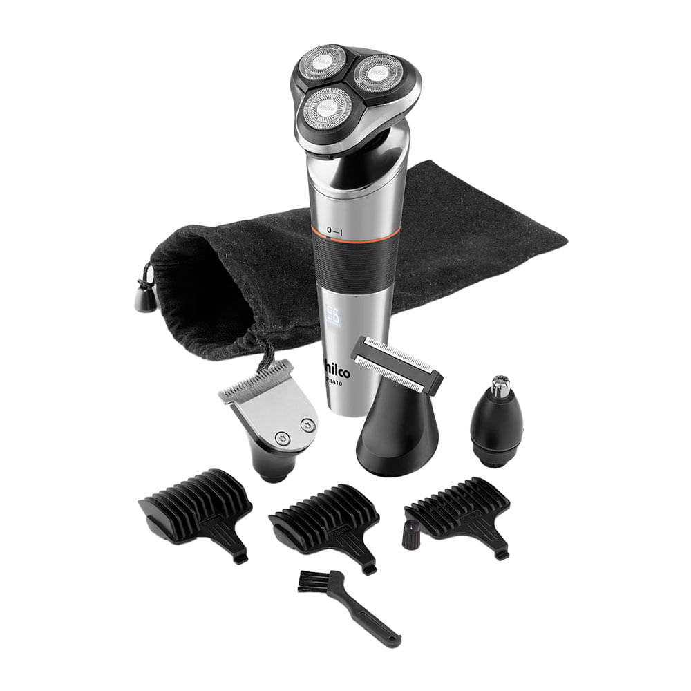 Barbeador Philco PBA10 Lâminas Laváveis 9 Acessórios Bivolt