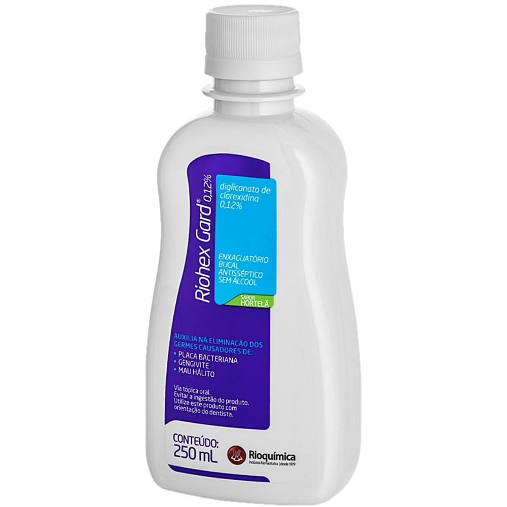 Enxaguante Bucal Clorexidina 0,12% Riohex Gard 250ml