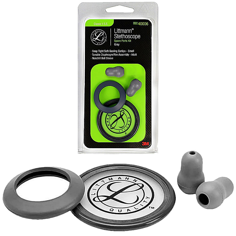 Kit Peças Reposição Para Estetoscópio Classic Ii 40006 Cinza
