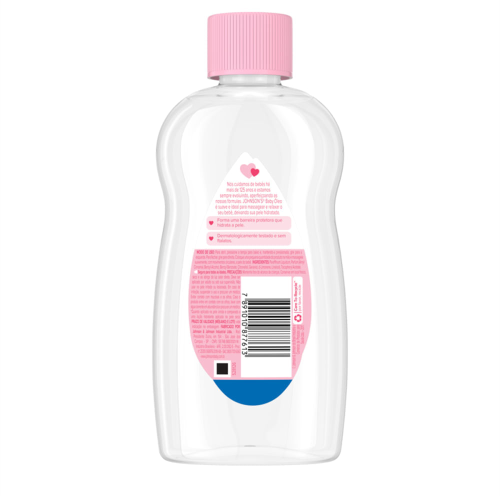 Óleo Johnson's Baby Puro 200ml