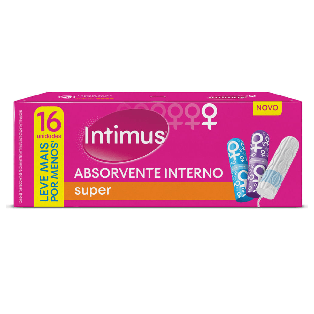 Absorvente Intimus Interno Super Leve 16 Pague 15