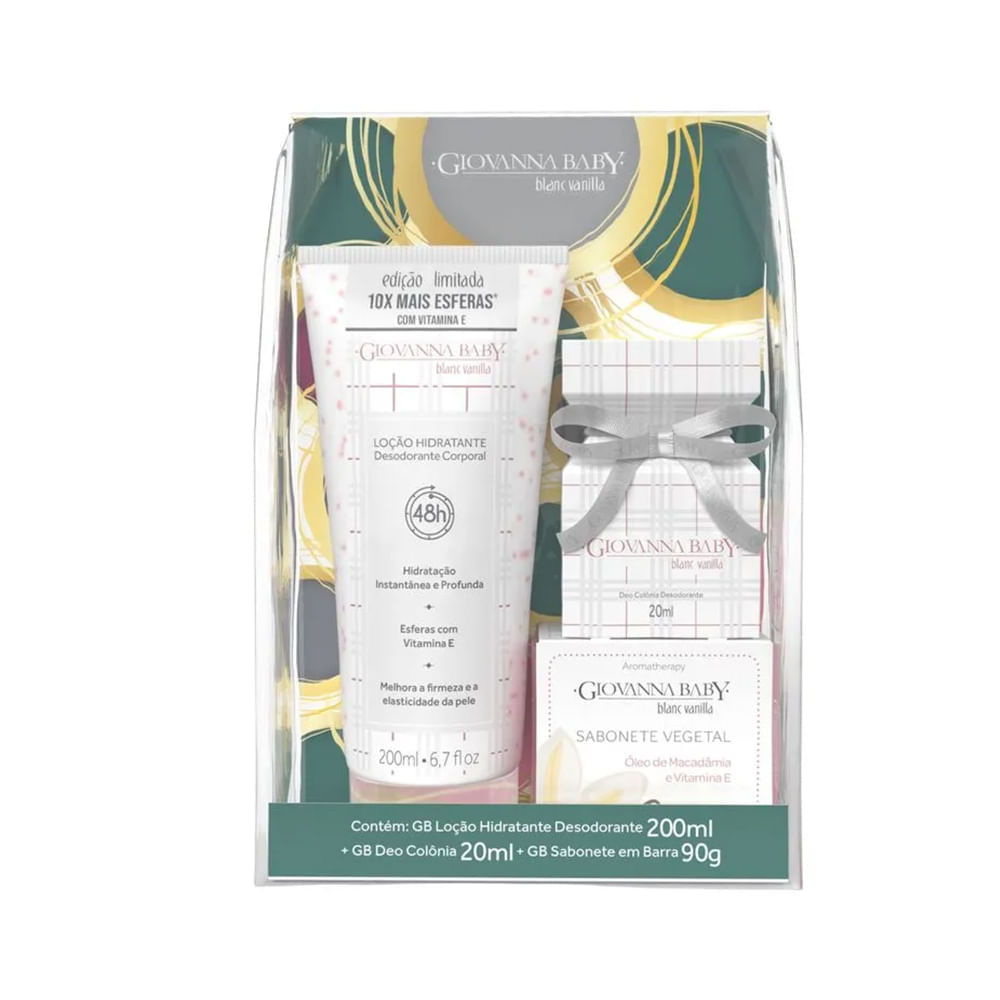 Kit Giovanna Baby Deo Colônia + Loção Hidratante + Sabonete