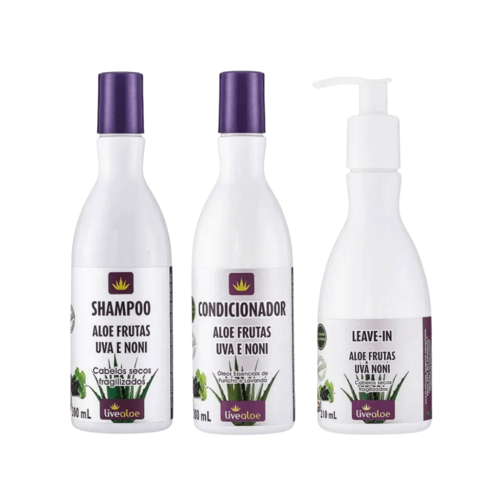 Kit cabelos cacheados Livealoe