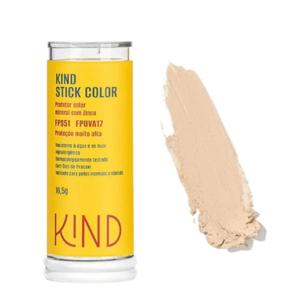 Protetor Solar Mineral Natural Stick Color Kind FPS51 FPUVA17 K10