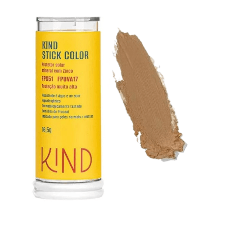 Protetor Solar Mineral Natural Stick Color Kind Fps51 Fpuva17 Kind K80