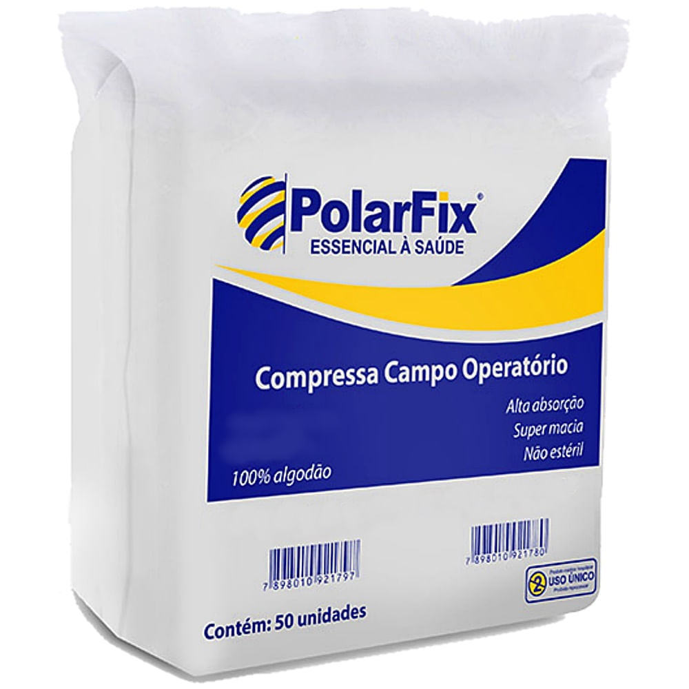 Campo Operatório PolarFix 23X25cm sem RX 50 unidades