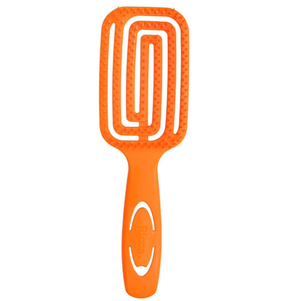 Escova De Cabelo Ricca Flex Wet & Dry Laranja 814