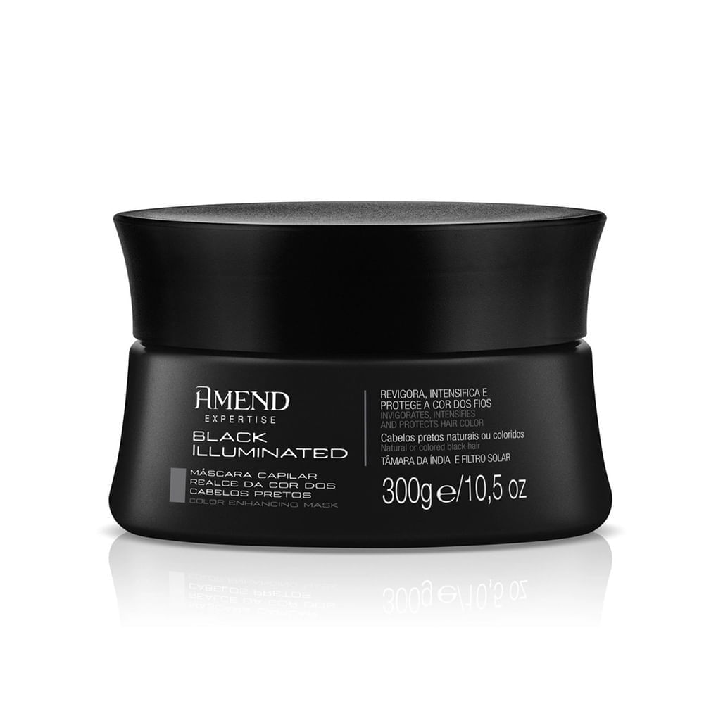Máscara Amend Tonalizante Realce Da Cor Preto 300g