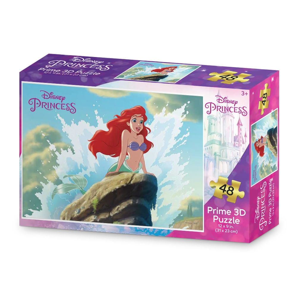 Quebra Cabeça 3D Pequena Sereia Multikids 48 Peças BR2032