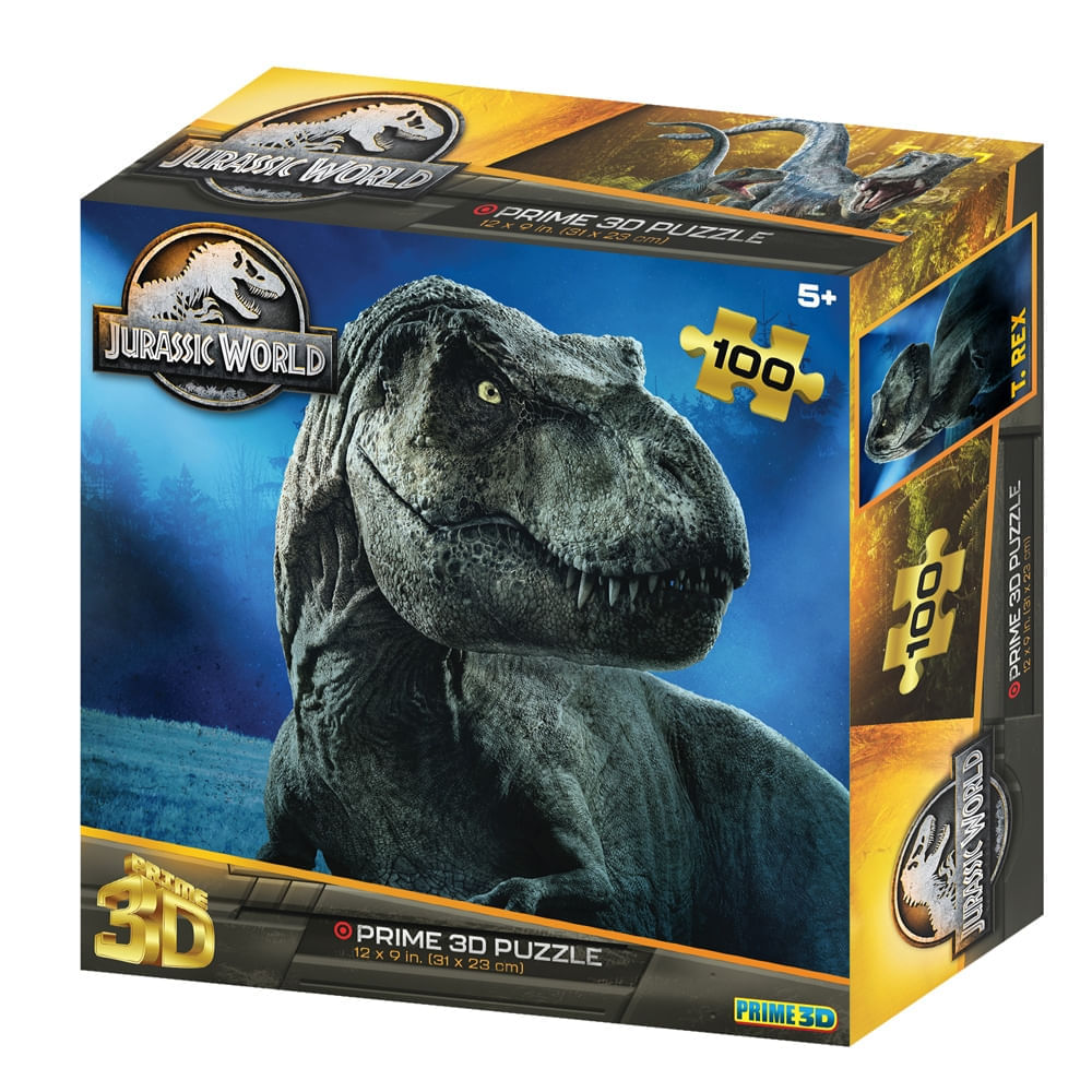 Quebra Cabeça 3D Jurassic World T-Rex  Multikids  100 Peças BR2110