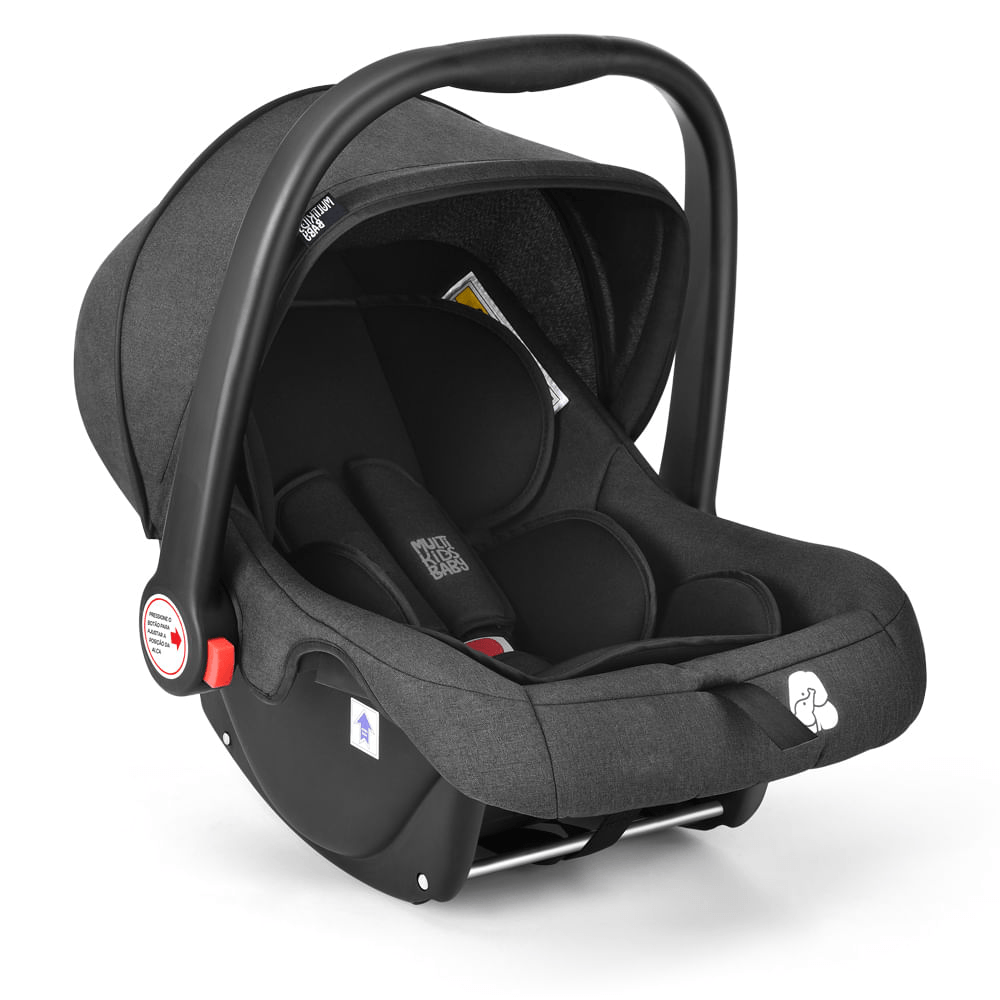 Bebê Conforto Class 0-13kgs Preto com Cinza Multikids Baby BB176