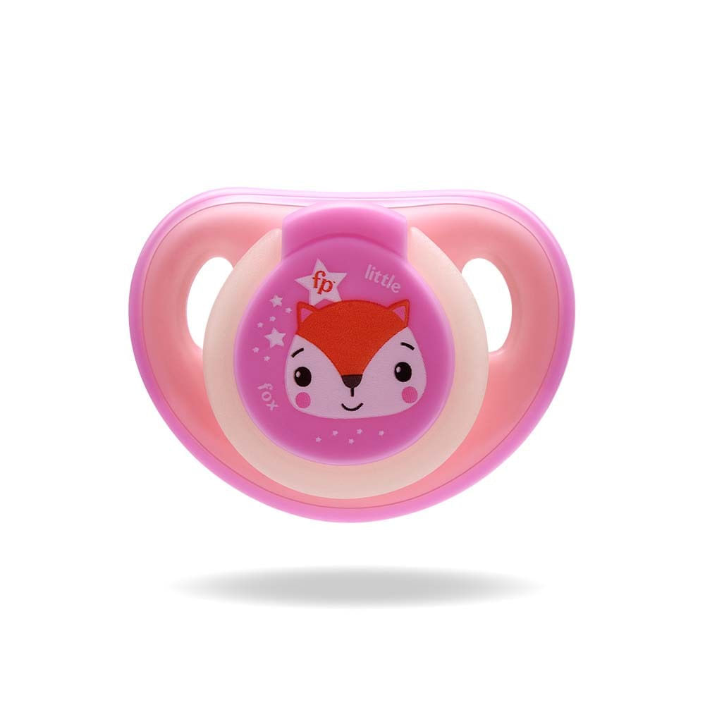 Chupeta Soft Glow 6 a 18 meses Fisher-Price Multikids Rosa Tamanho 2
