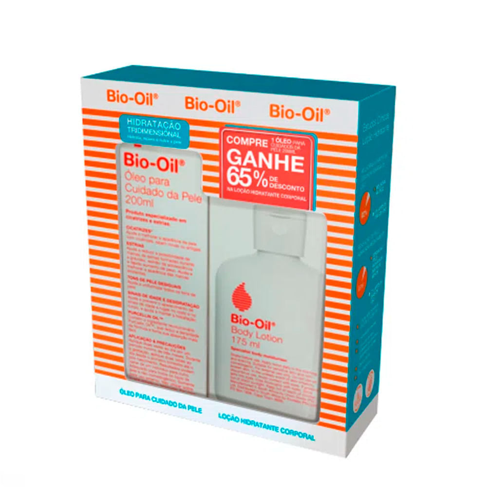 Kit Bio-Oil Óleo Corporal 200ml + Loção Hidratante 175ml