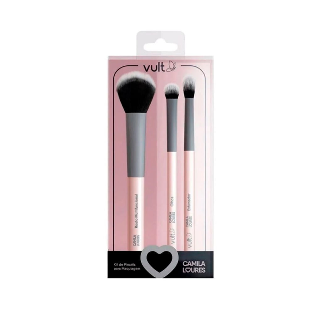 Kit Pincel Para Maquiagem Vult Camila Loures