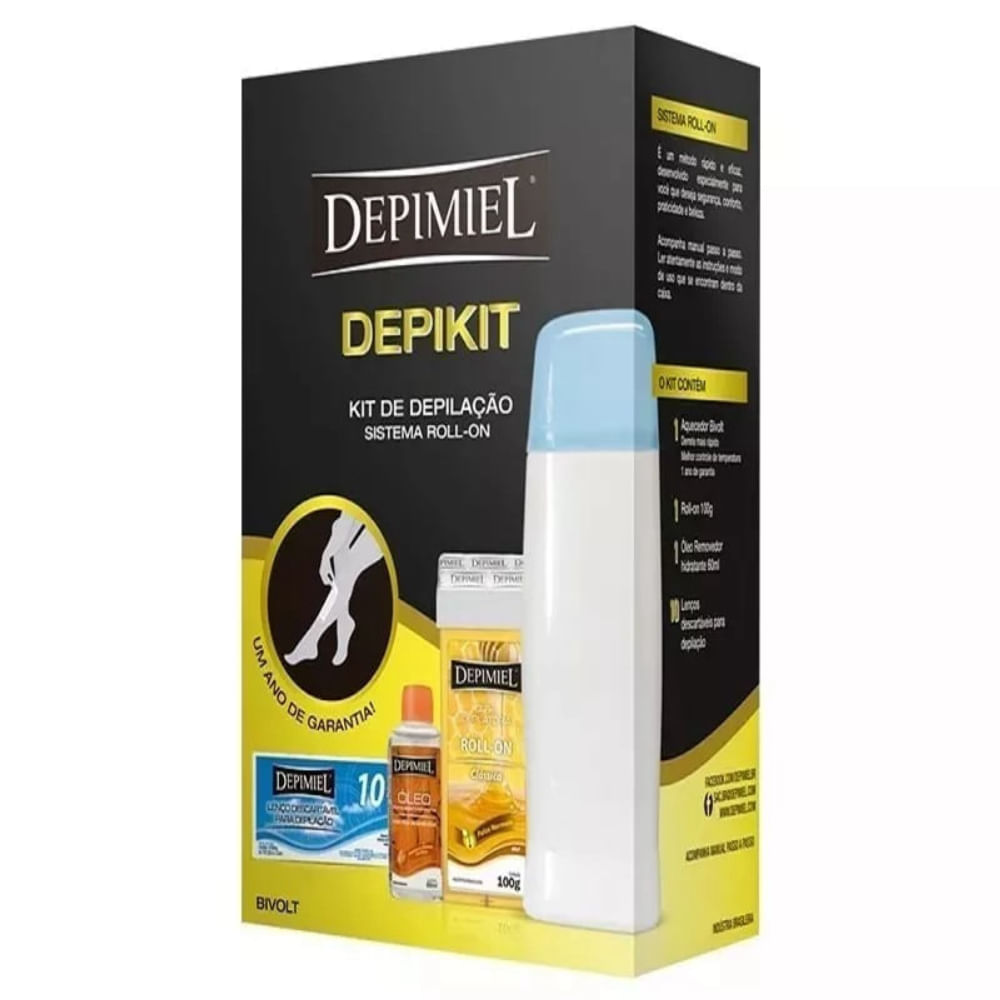 Kit Para Depilação Roll-on Depikit Depimiel
