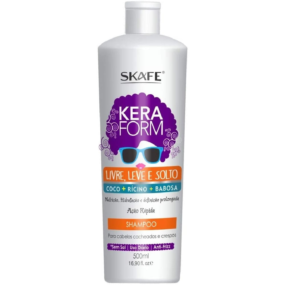 Shampoo Skafe Keraform Livre Leve E Solto 500ml