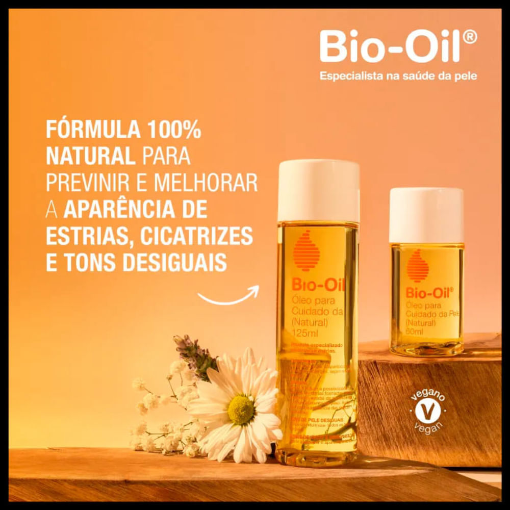 Bio-Oil Óleo Hidratante 100% Natural 60ml