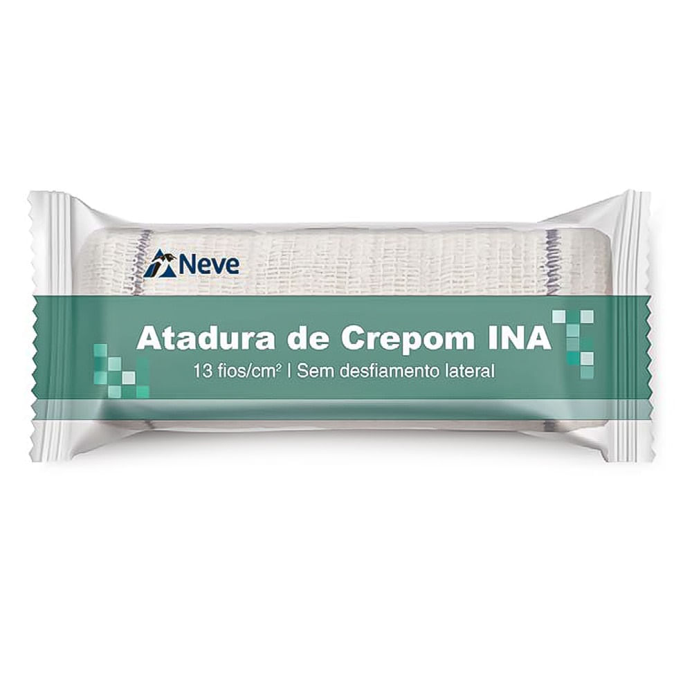 Atadura Crepom Ina Neve 13 Fios 10cmx1,8m
