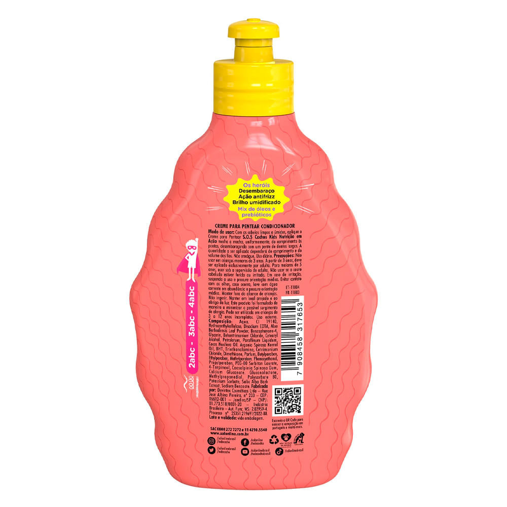 Ativador Cachos Salon Line Kids SOS Cachos Kids Nutrição em Ação 300ml
