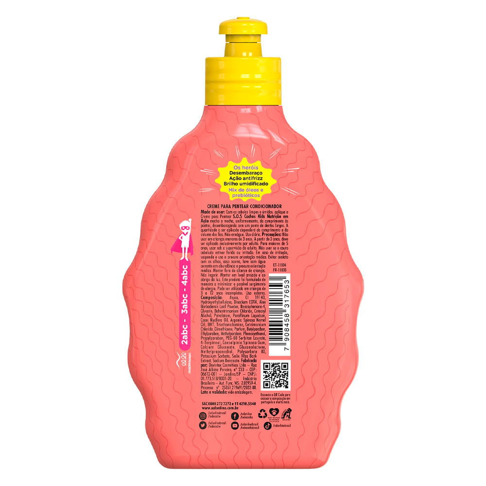 Ativador Cachos Salon Line Kids SOS Cachos Kids Nutrição em Ação 300ml
