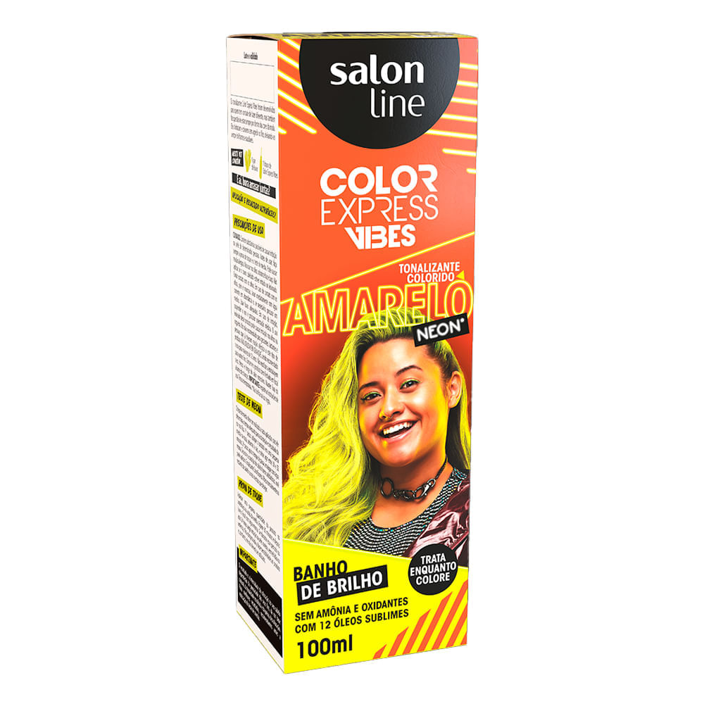 Kit Tonalizante Color Express Vibes Salon Line Amarelo Neon