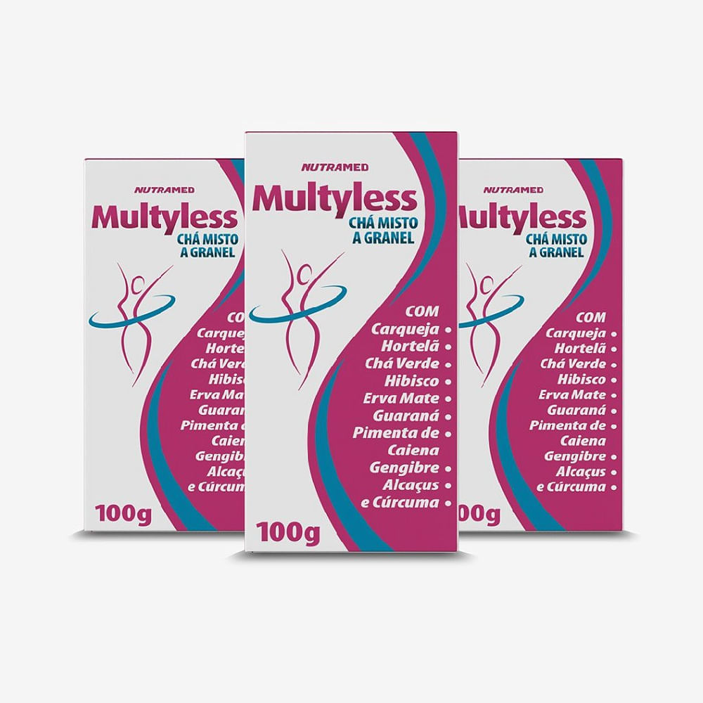 Kit 3 Unidades Multyless Chá Misto A Granel 100g