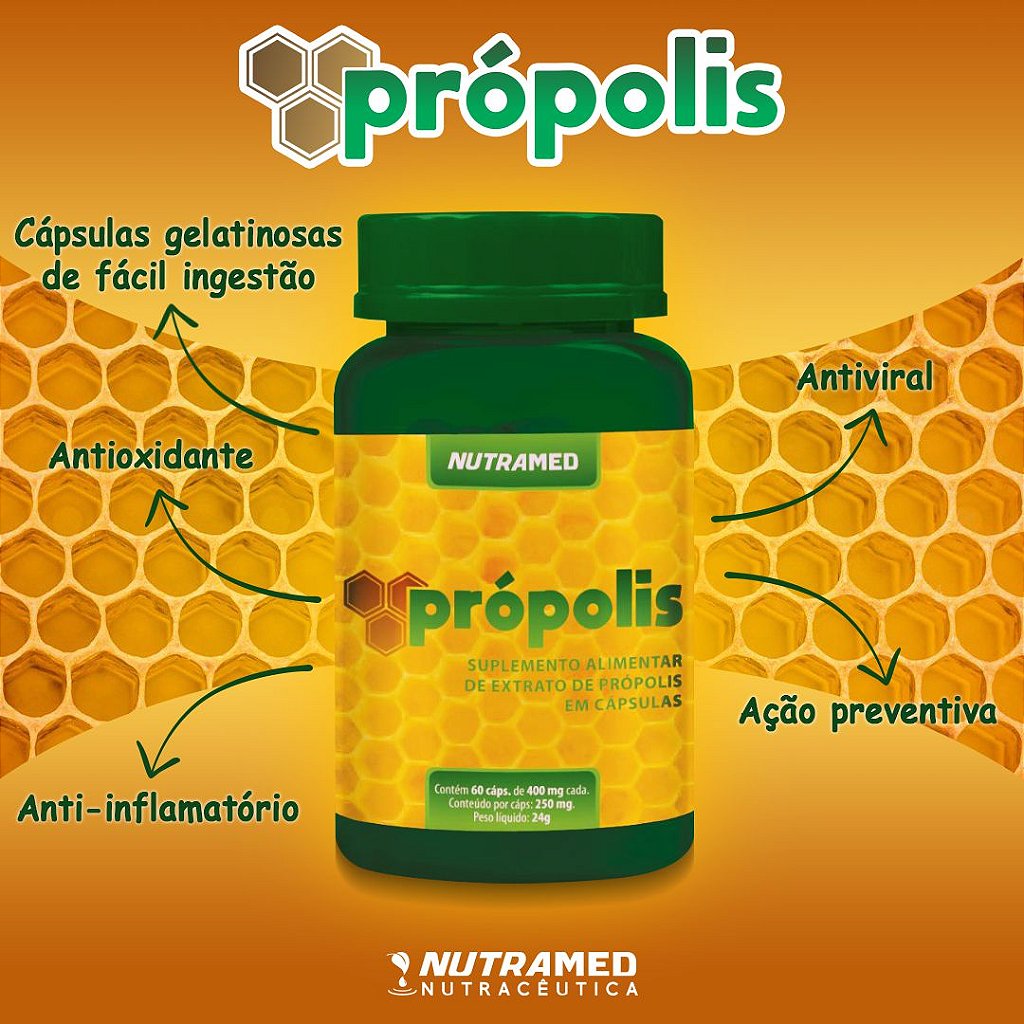 Própolis Com 60 Cápsulas