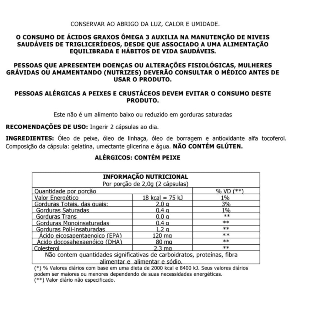 Ômega 369 Com 120 Cápsulas