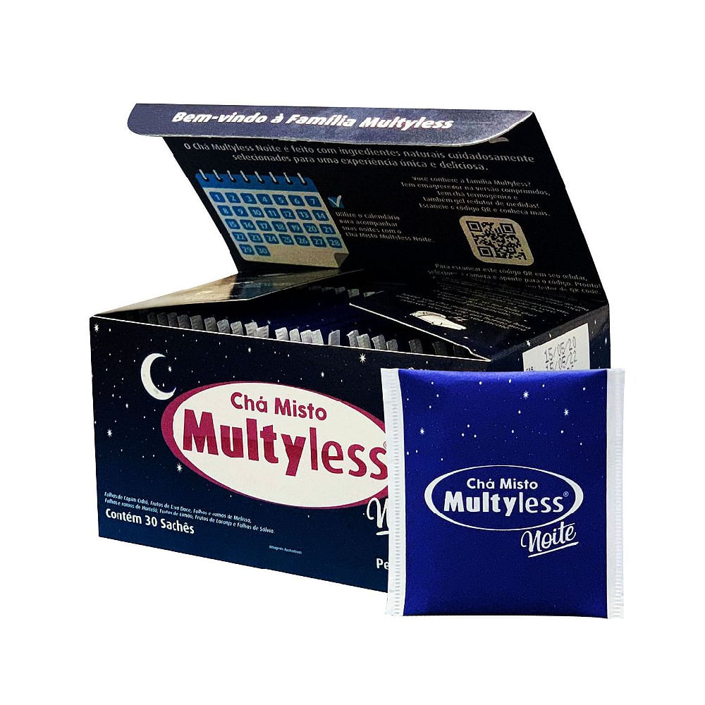 Chá Multyless Noite 30 Sachês