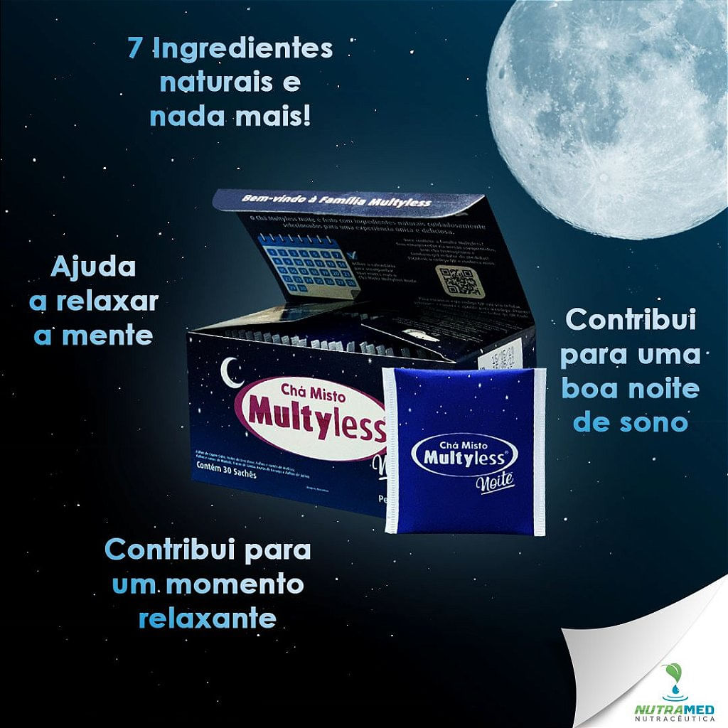Chá Multyless Noite 30 Sachês