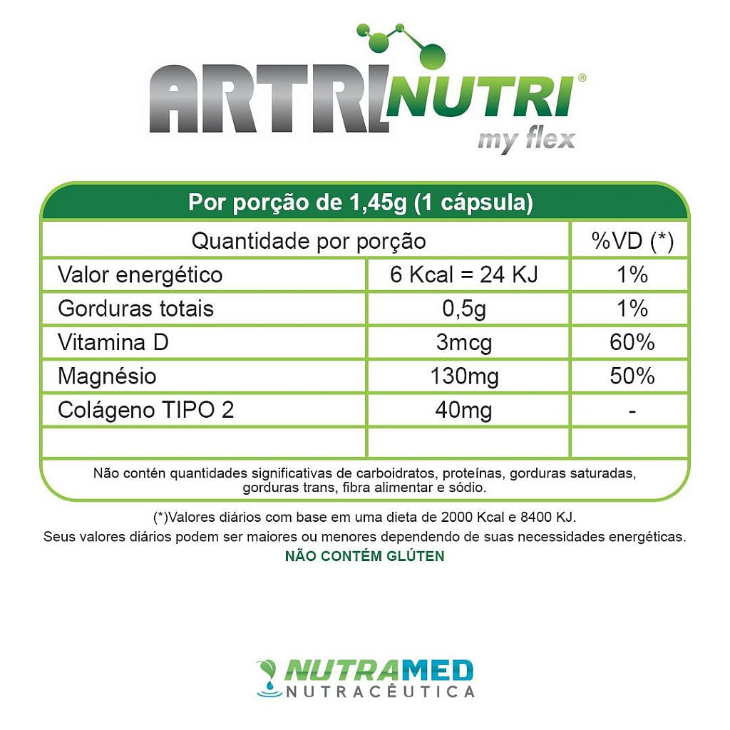 Artrinutri Dimalato + Colágeno Tipo 2 + Magnésio + Vitamina D3 60 cápsulas Kit 5 unidades