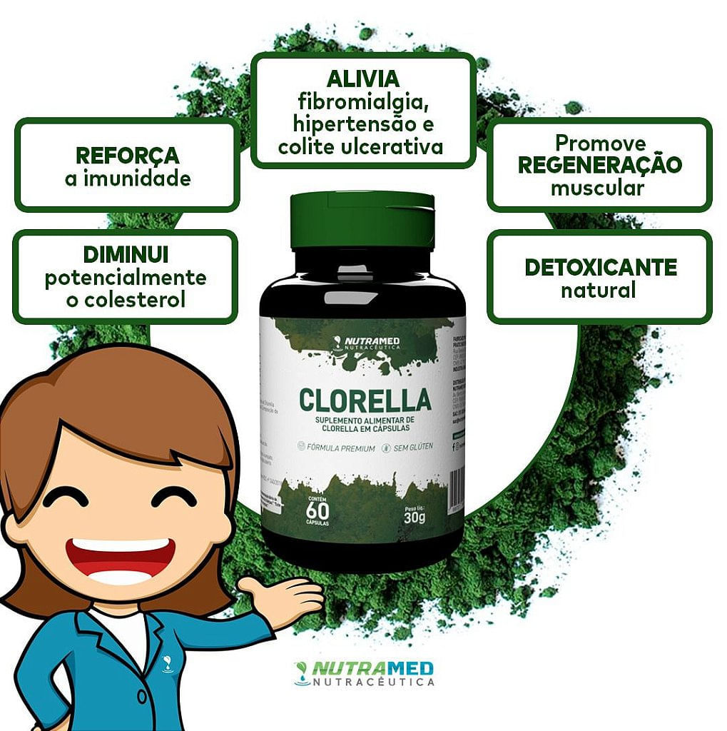 Clorella 60 cápsulas Kit 5 unidades