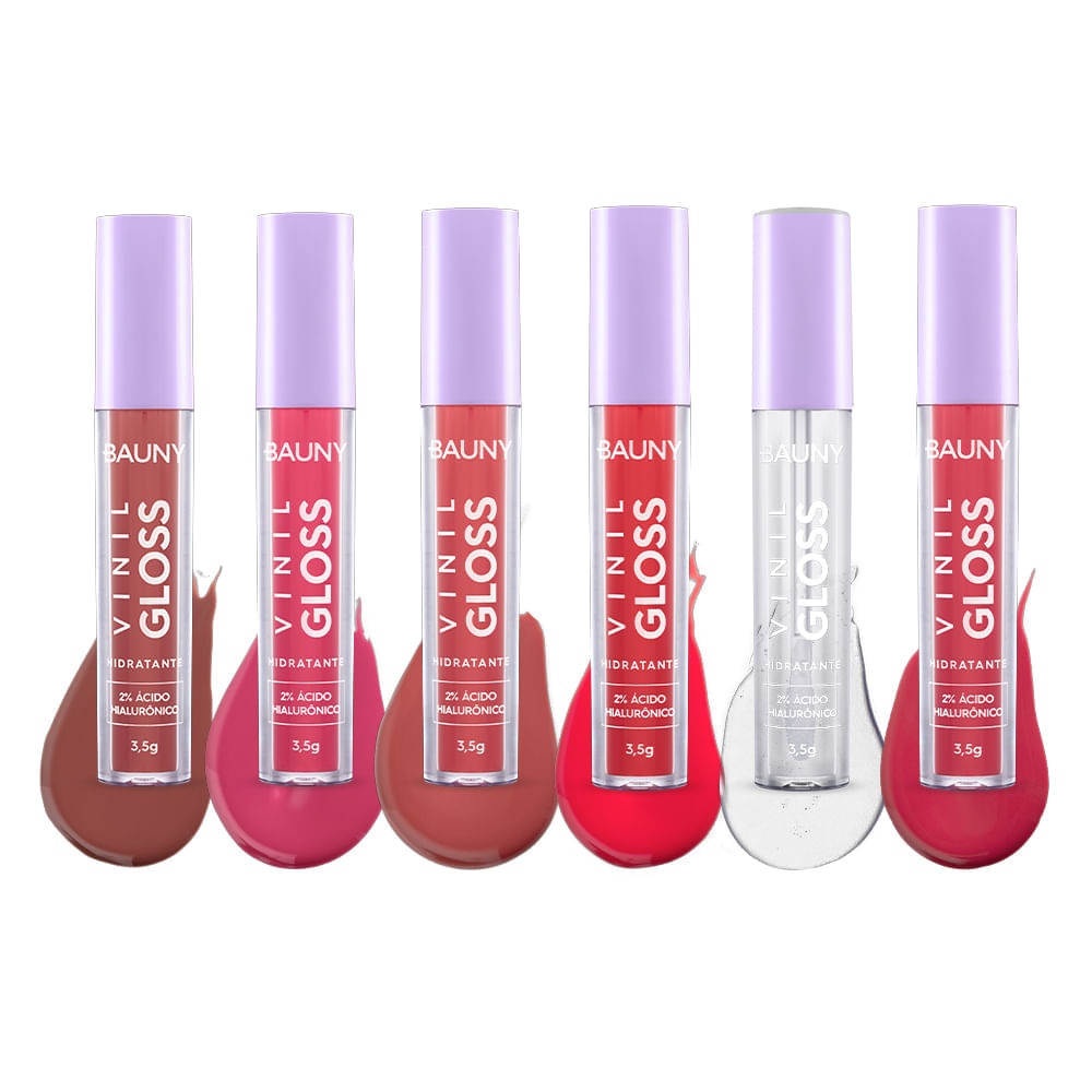Kit Vinil Gloss 6 Cores Bauny