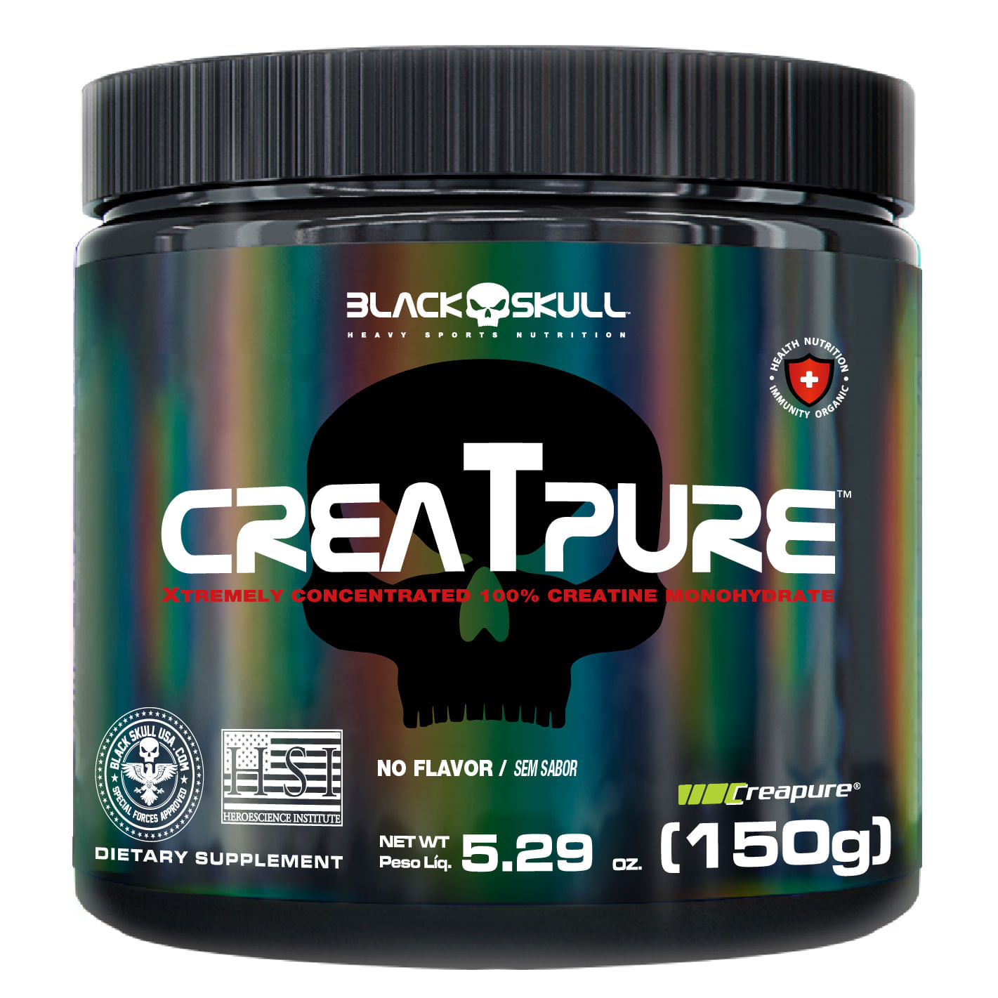 CREATINA CREAPURE BLACK SKULL 150G 5,29 OZ