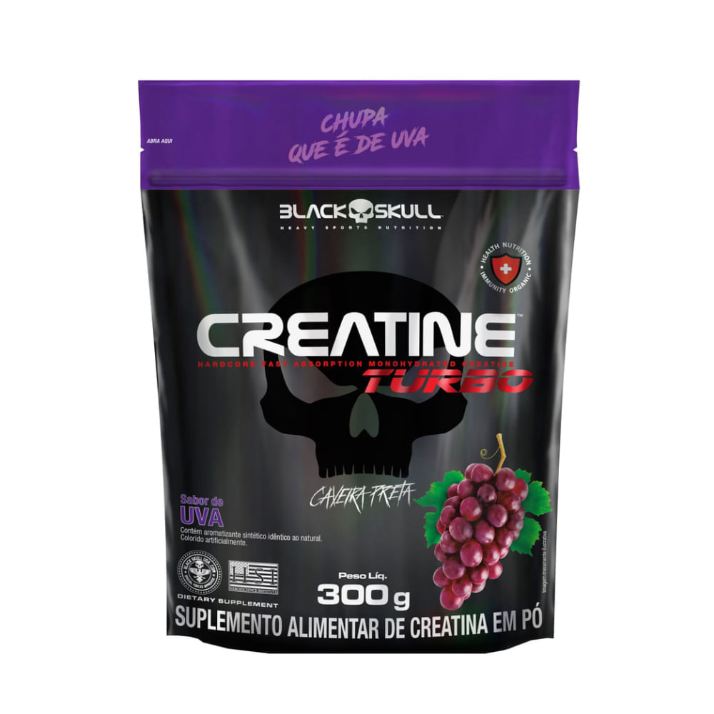 Creatine Turbo Uva Pouchs Black Skull300g