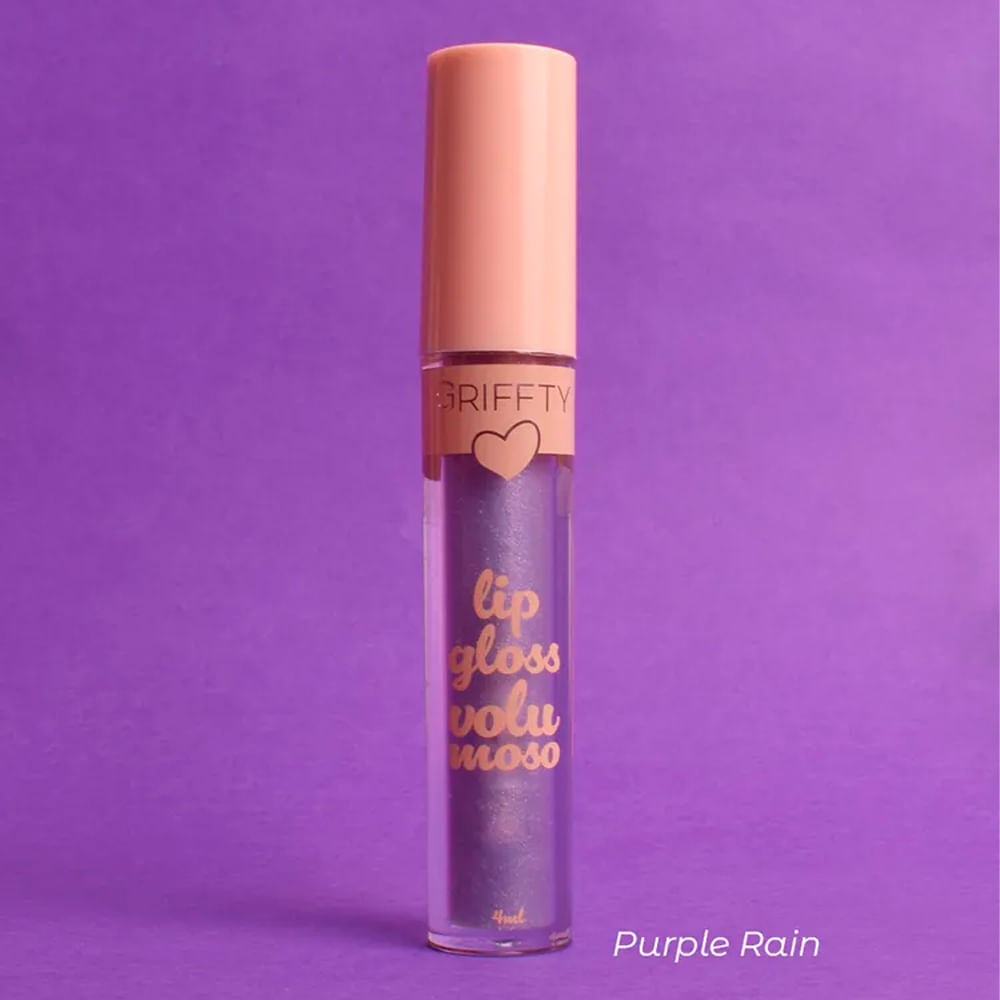 Gloss Labial Griffty Volumoso Purple Rain