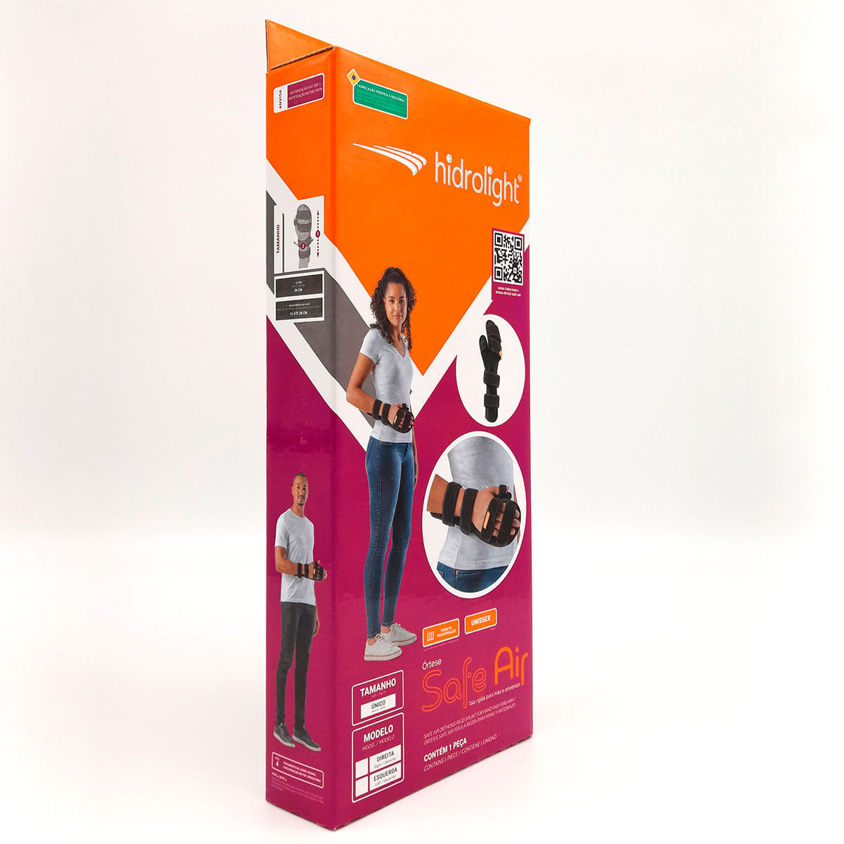 Tala para Punho e Mão Safe Air Hidrolight Lado Direito