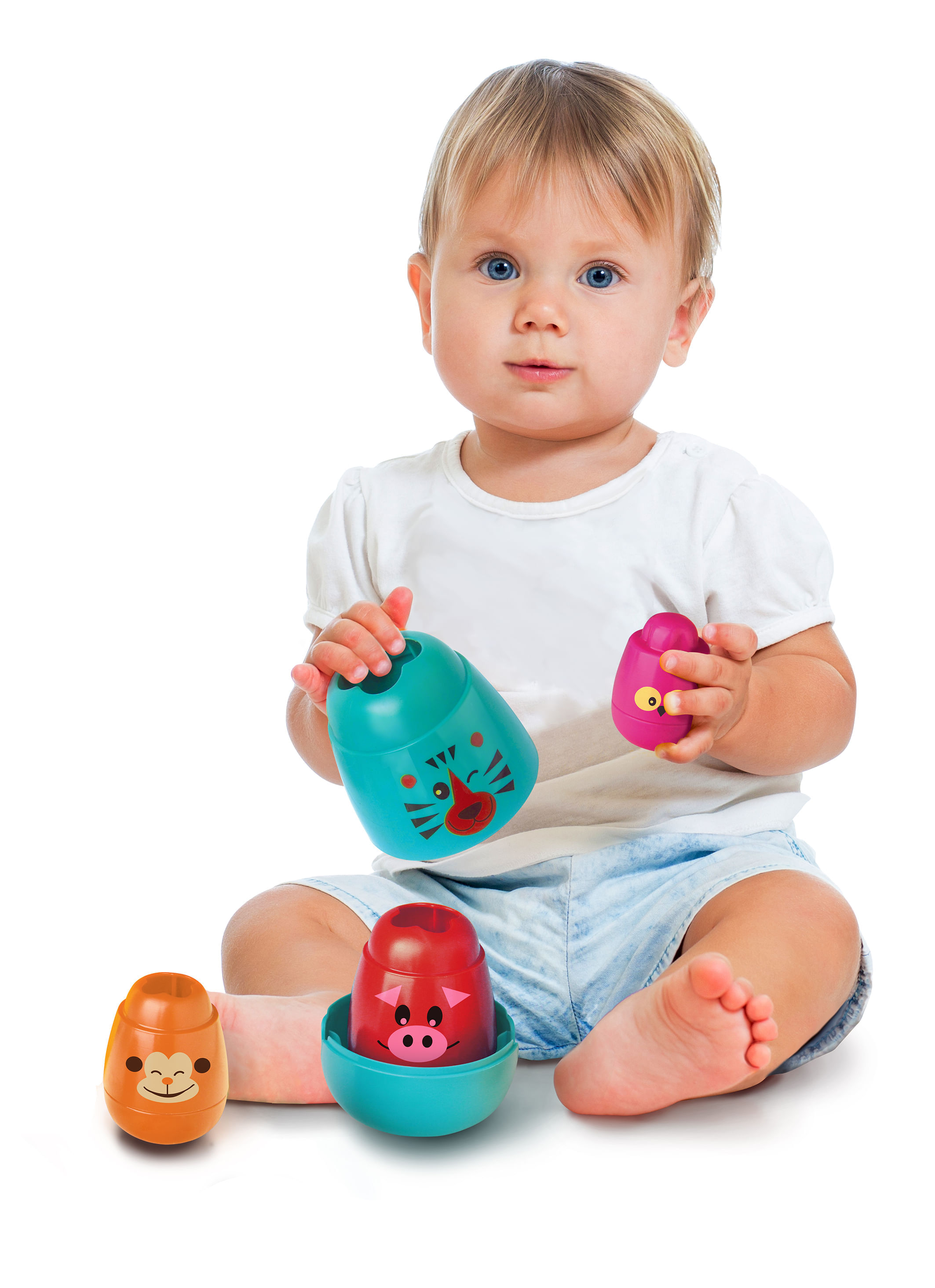 Brinquedo Educativo Matrioska Bichitos  Sortido Elka