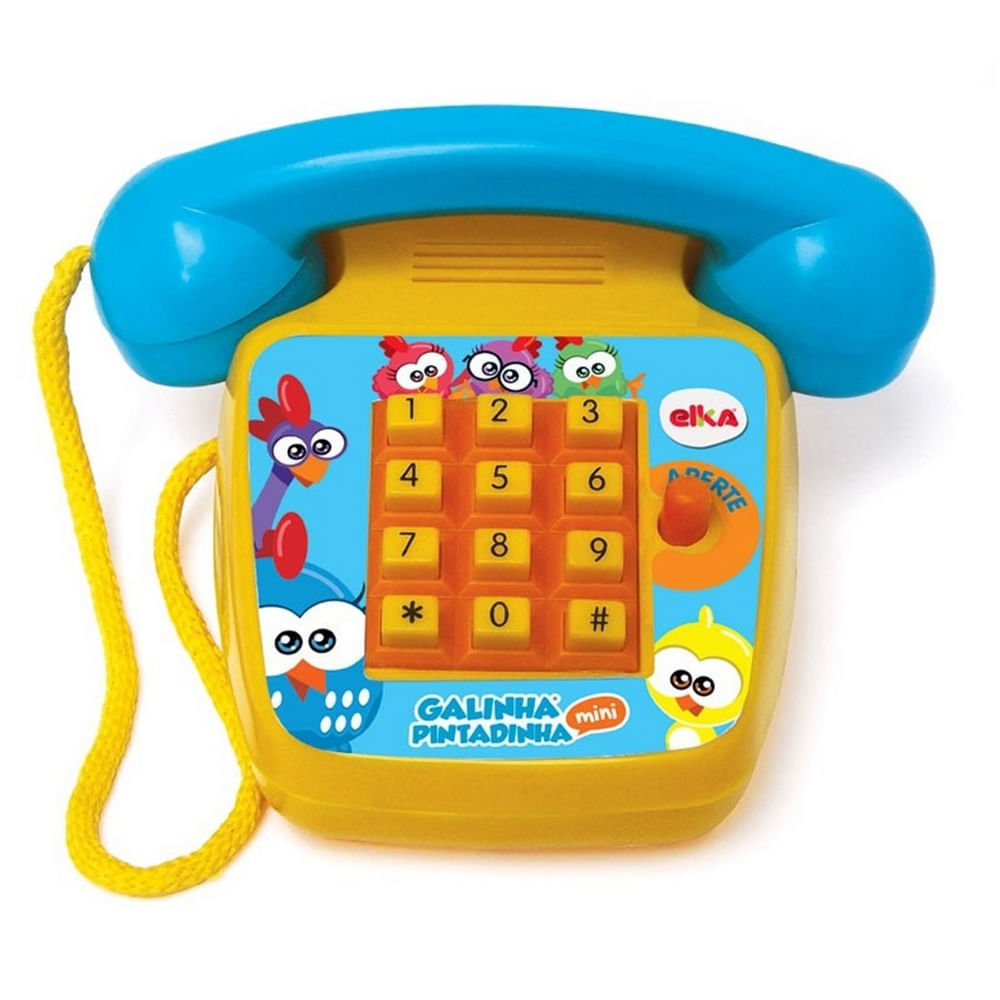 Telefone Sonoro Galinha Pintadinha Mini Elka